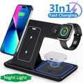 Gelenkte 3-in-1-Ladestation für Smartphone, Uhren & Airpods – Bild 1 | LuxeStyle