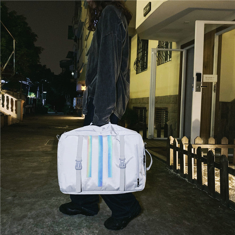 Reflektierender Retro Crossbody Rucksack – Bild 10 | LuxeStyle