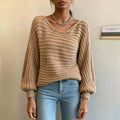 Irregulärer Strickpullover für Damen