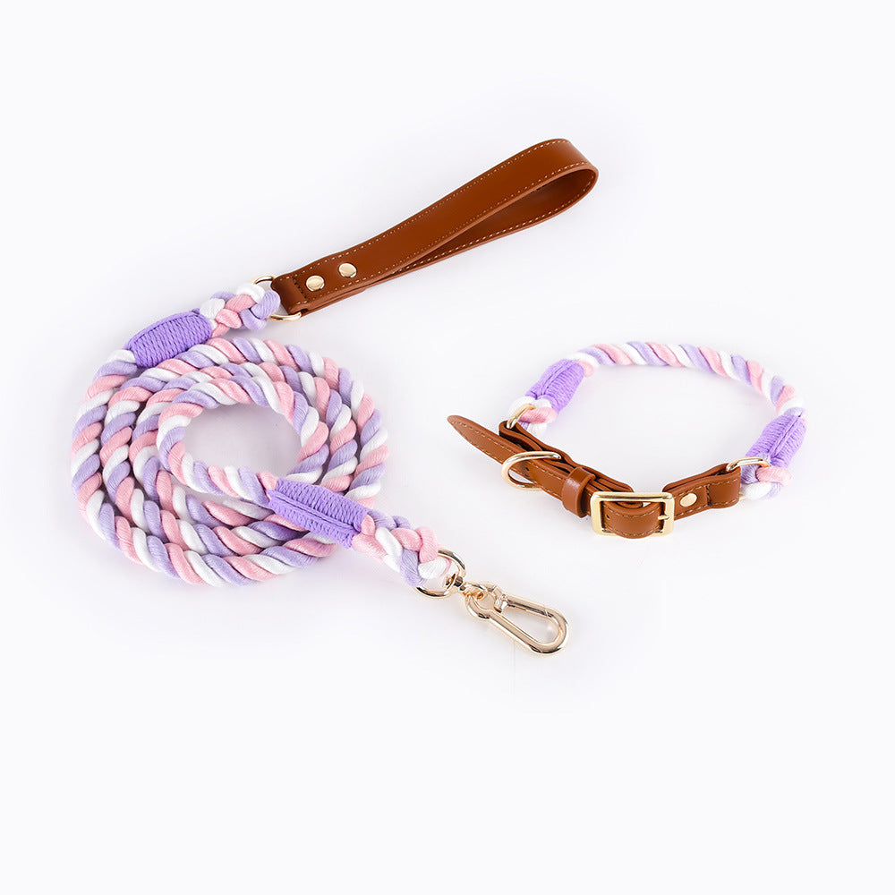 Halsband-Set mit Baumwollseil und Leder – Bild 19 | LuxeStyle