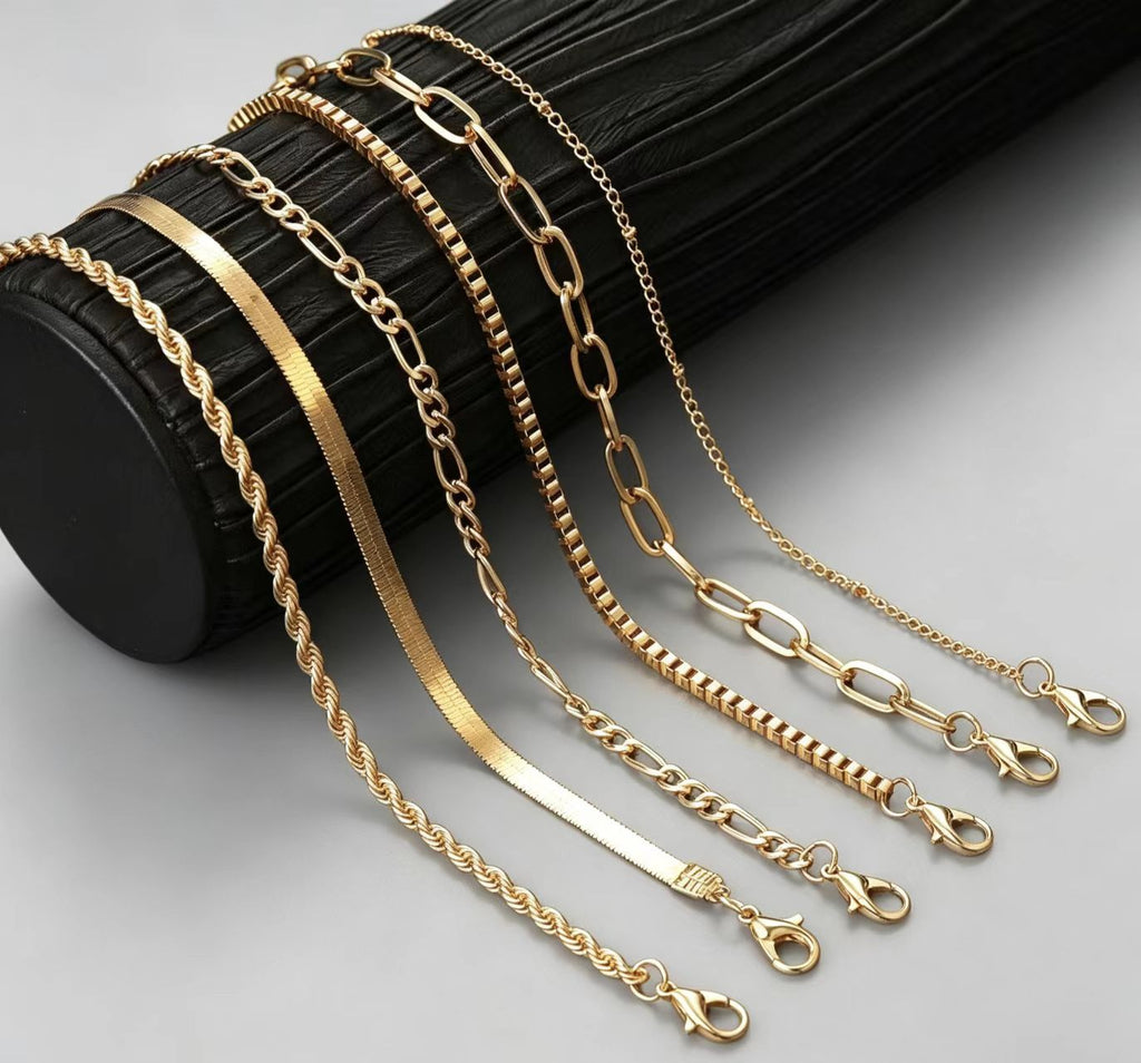 Mehrreihiges Minimalist-Armband-Set – Bild 3 | LuxeStyle