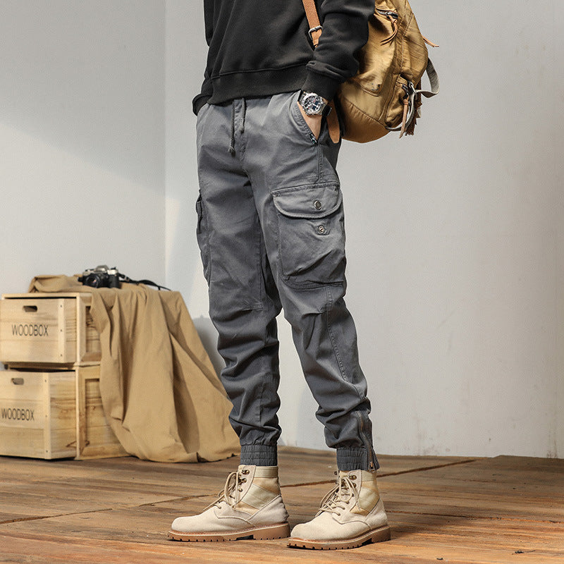 Herren Overalls Slim Fit Ankelband