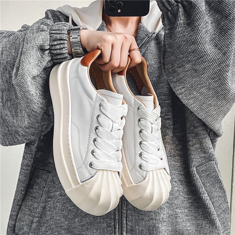 Shell Toe Leder-Sneaker für Herren | LuxeStyle