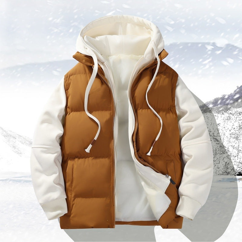 Gefütterte Jacke mit Kapuze für Herren – Bild 6 | LuxeStyle