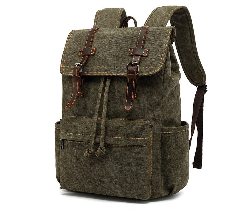 Vintage Canvas Rucksack für Outdoor & Reisen – Bild 5 | LuxeStyle