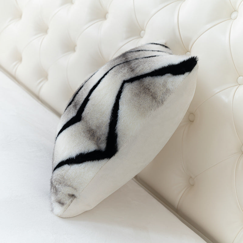 Kissenbezug Zebra-Tiger-Muster, Plüsch – Bild 4 | LuxeStyle