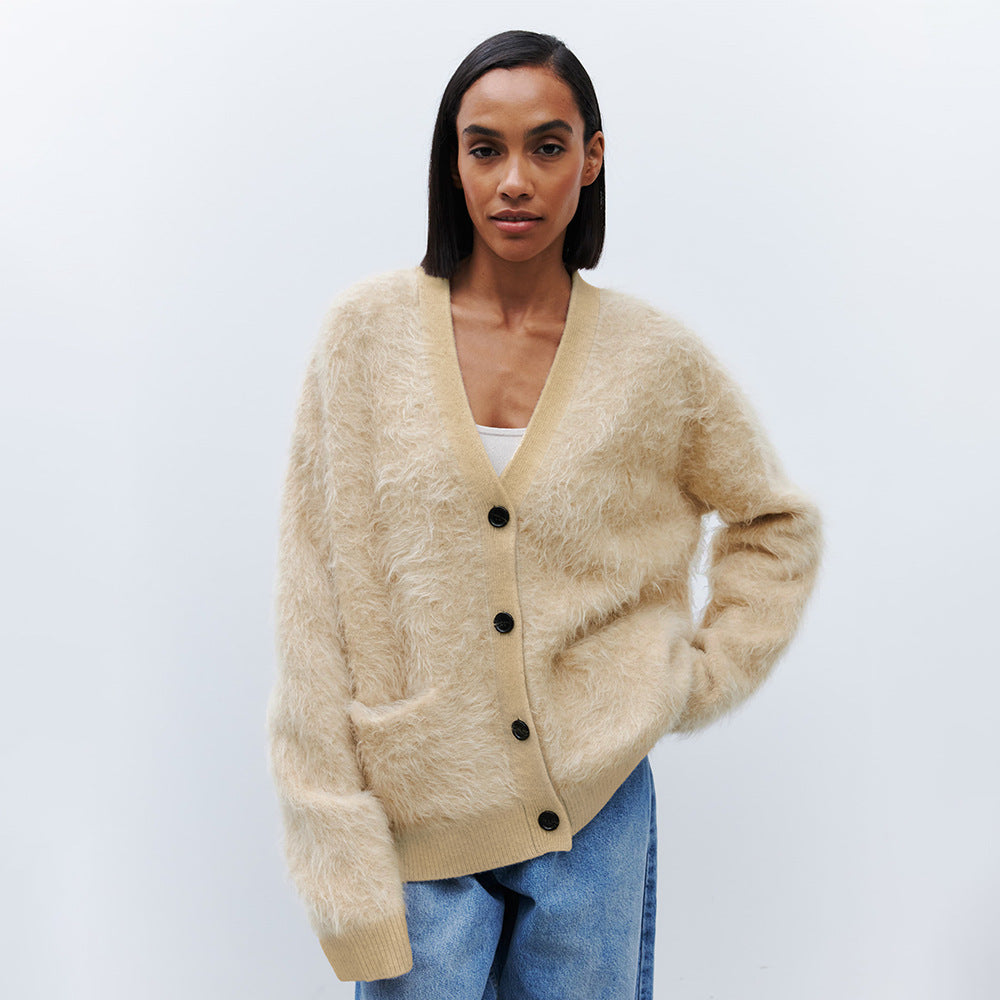 Strick-Cardigan im Relaxed Fit