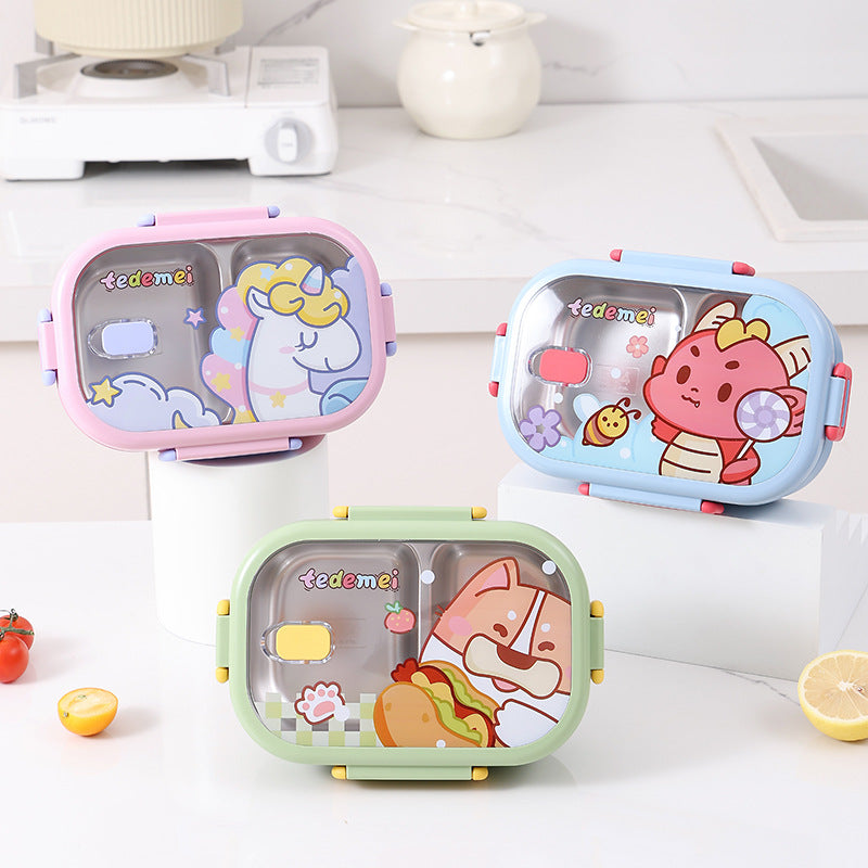 Lunchbox mit zwei Fächern, Edelstahl – Bild 3 | LuxeStyle