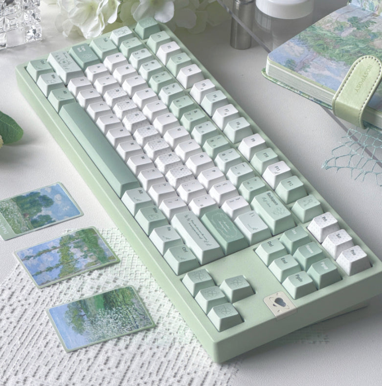 Magnetische PBT-Tastenkappen, hellgrün