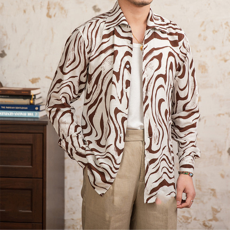 Bogenkragen-Shirt aus Leinen-Viskose – Bild 7 | LuxeStyle