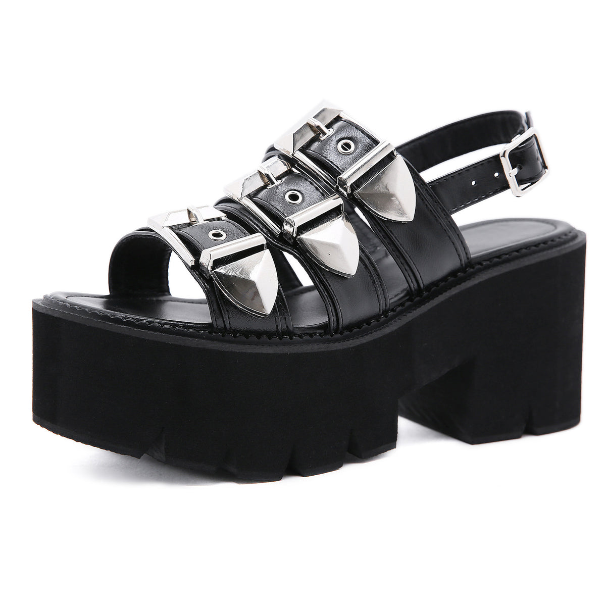 Peep-Toe High-Heel Sandalen – Bild 6 | LuxeStyle