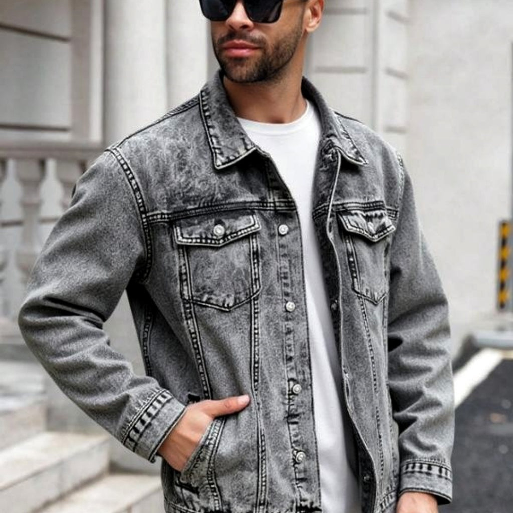 Taillierte Jeansjacke für Herren – Y104S – Ansicht 5