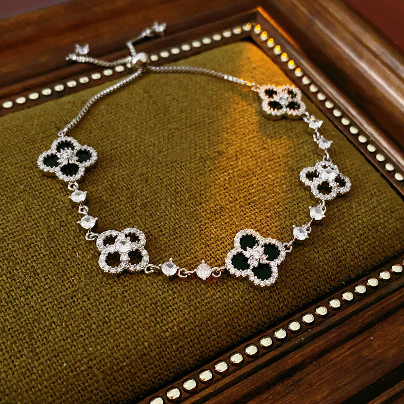 Armband mit bunten Zirkonia-Steinen, 18K vergoldet