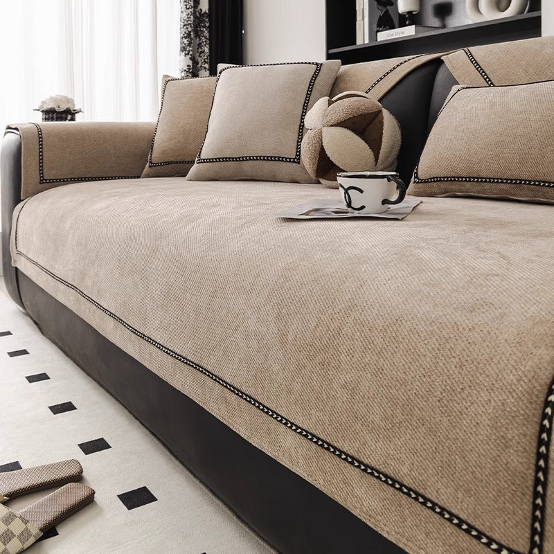 Chenille Anti-Rutsch Sofa-Schonbezug