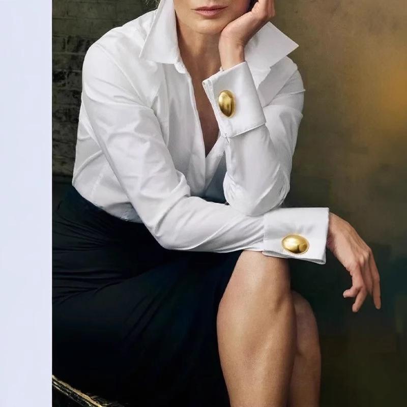 Elegantes Langarm-Shirt mit Patchwork