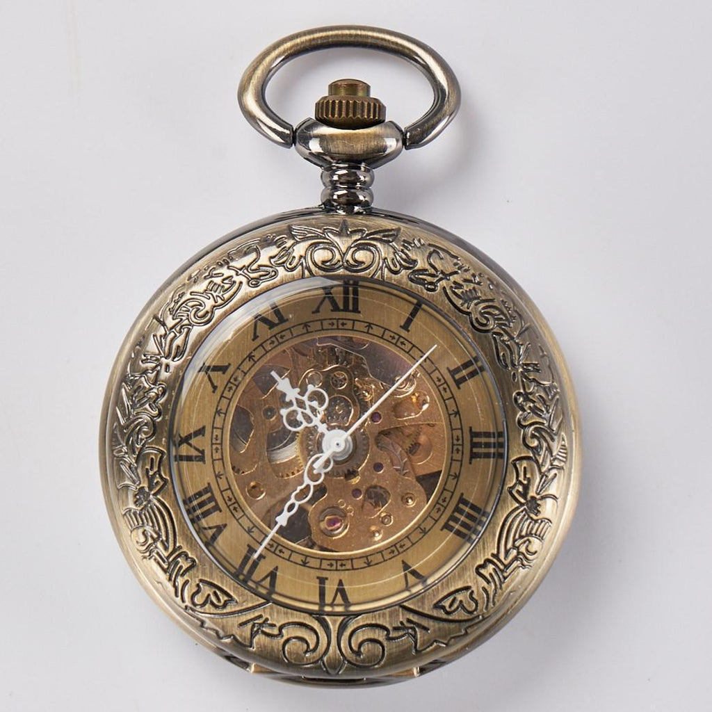 Mechanische Skelett-Taschenuhr Vintage – Ansicht 4