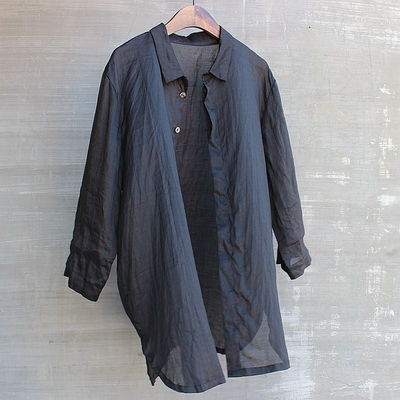 Herren Langarm-Shirt-Jacke mit Kapuze