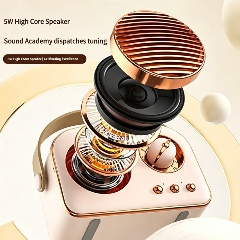 Mini Karaoke Maschine mit kabellosen Mikros