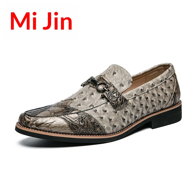 Freizeitschuhe aus Leder mit Muster