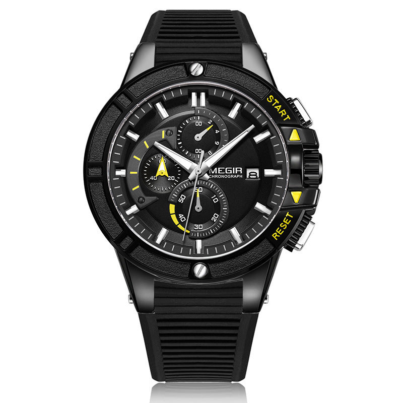 Herren Quarzuhr mit Chronograph und Kalender – Bild 2 | LuxeStyle