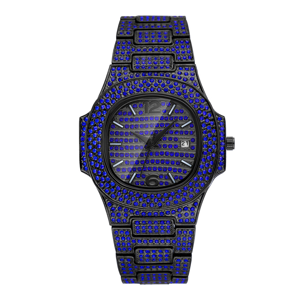 Niche Hip Hop Color Diamond Herrenuhr
