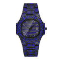 Niche Hip Hop Color Diamond Herrenuhr