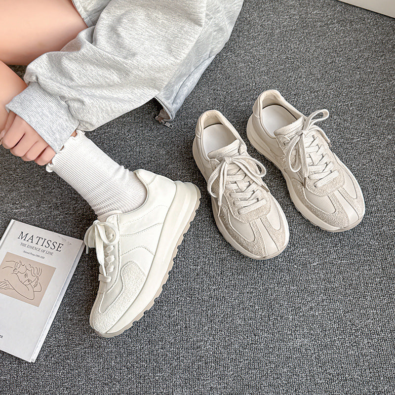 Lässige Schnürschuhe aus Echtleder für Damen