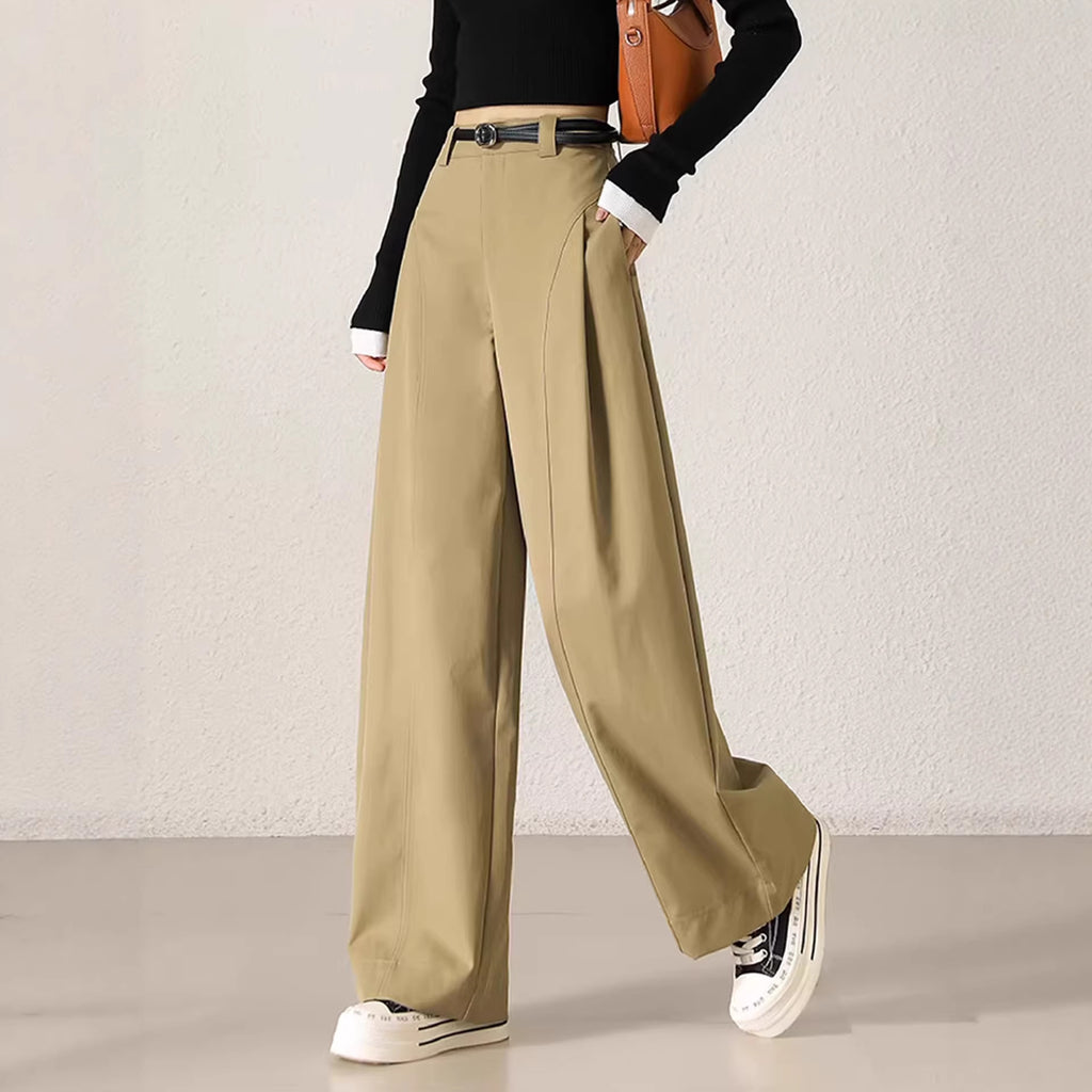Weite Damenhosen mit Stretch