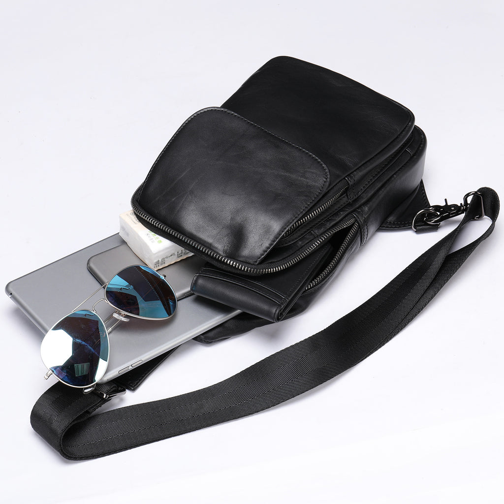 Herren Schultertasche aus Vollschicht-Leder – Bild 2 | LuxeStyle