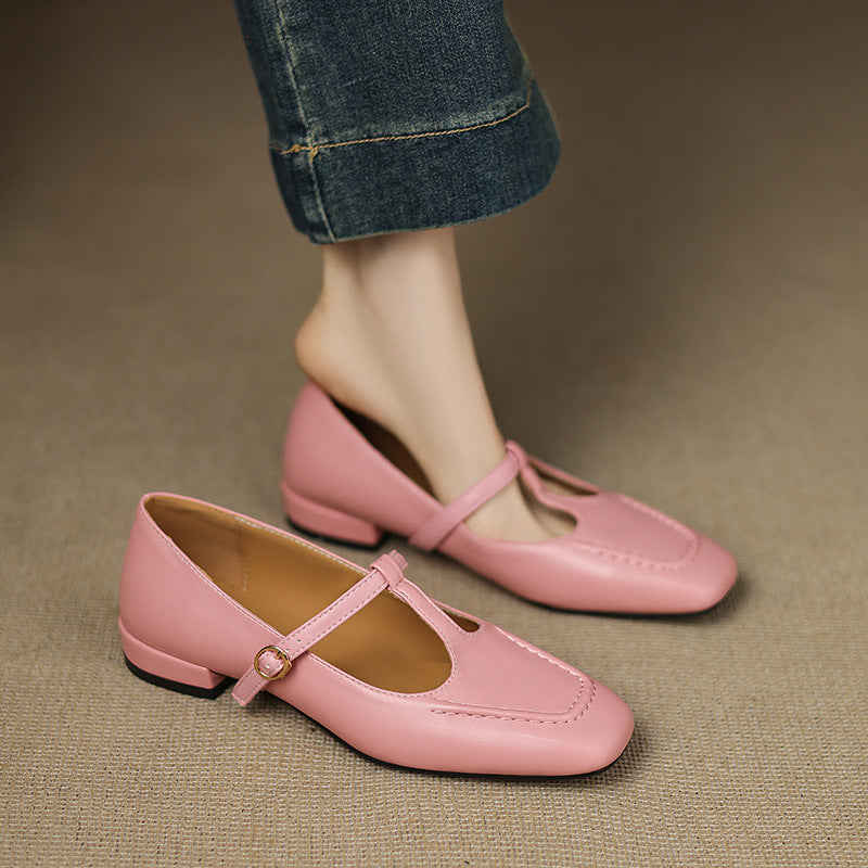 Peep Toe Pumps mit T-Riemen