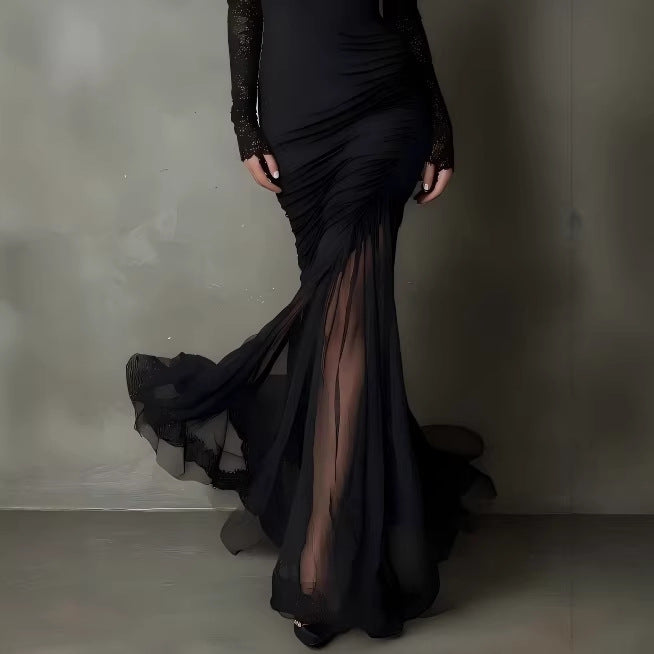 Retro-Fischschwanz-Kleid