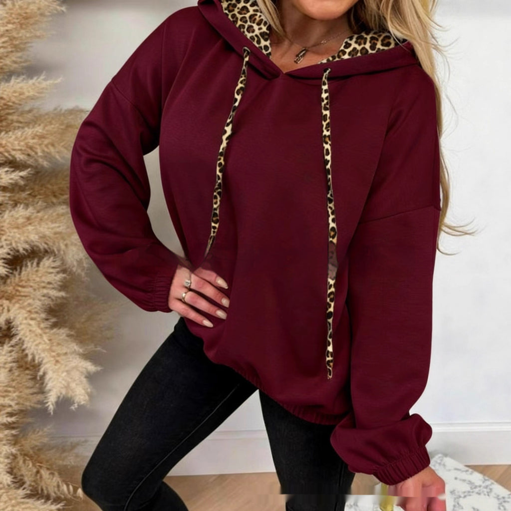 Leopard-Print Hoodie