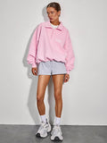 Western-Stil Hoodie mit Schriftzug-Print – Bild 1 | LuxeStyle