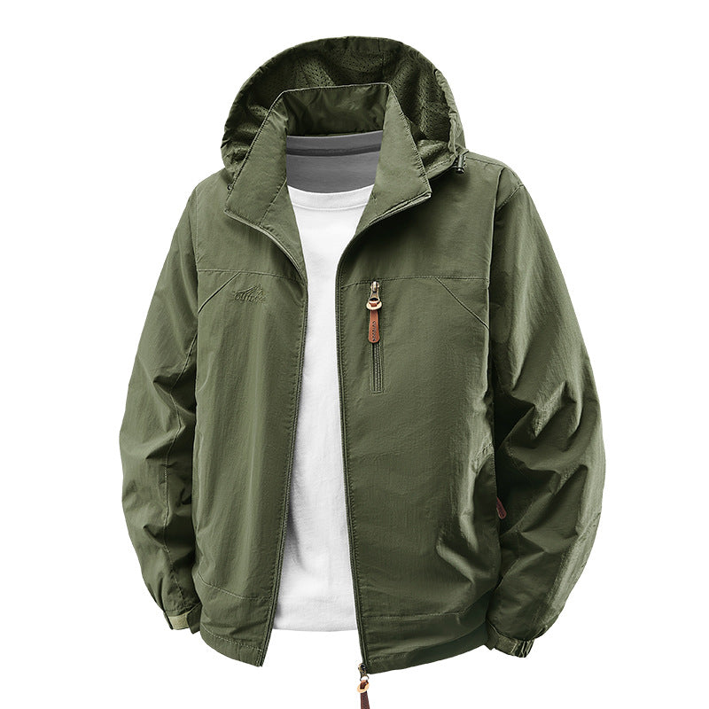 Outdoor-Jacke für Herren mit Kapuze