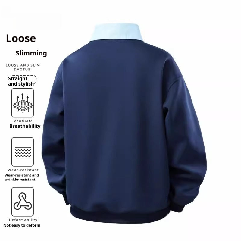 Lässiger Hoodie im Zweiteiler-Look für Herren