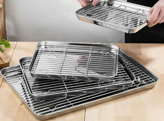 Edelstahl-Abtropfschale, quadratisch – Bild 6 | LuxeStyle