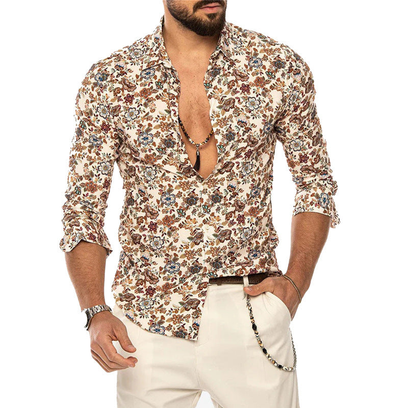 Herren Langarmhemd im Camouflage-Jacquard – Bild 2 | LuxeStyle