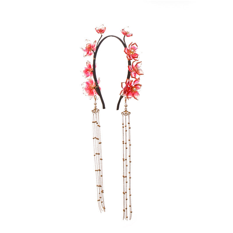Hanfu Haar-Reif mit Glasblüten | LuxeStyle