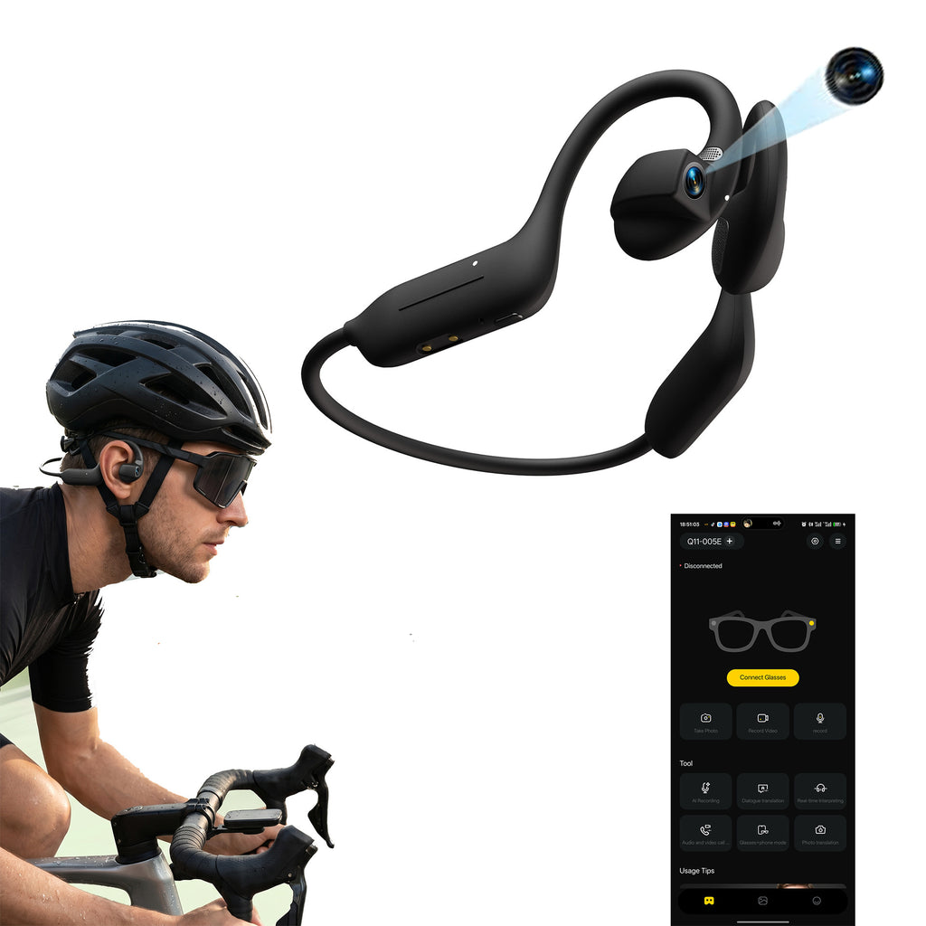 Smarte Bluetooth-Kopfhörer mit Kamera