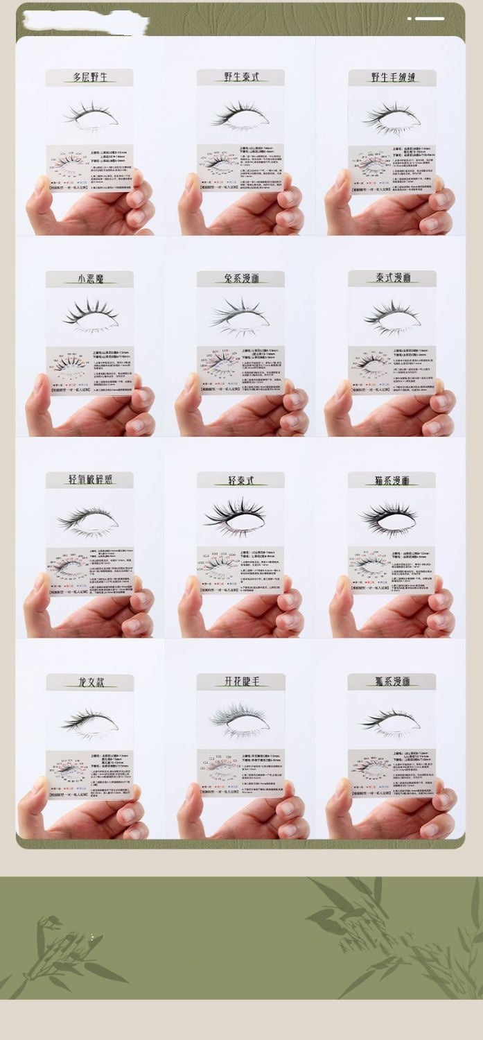 Wimpern-Try-On-Cards – 12-Farben-Set – Bild 6 | LuxeStyle