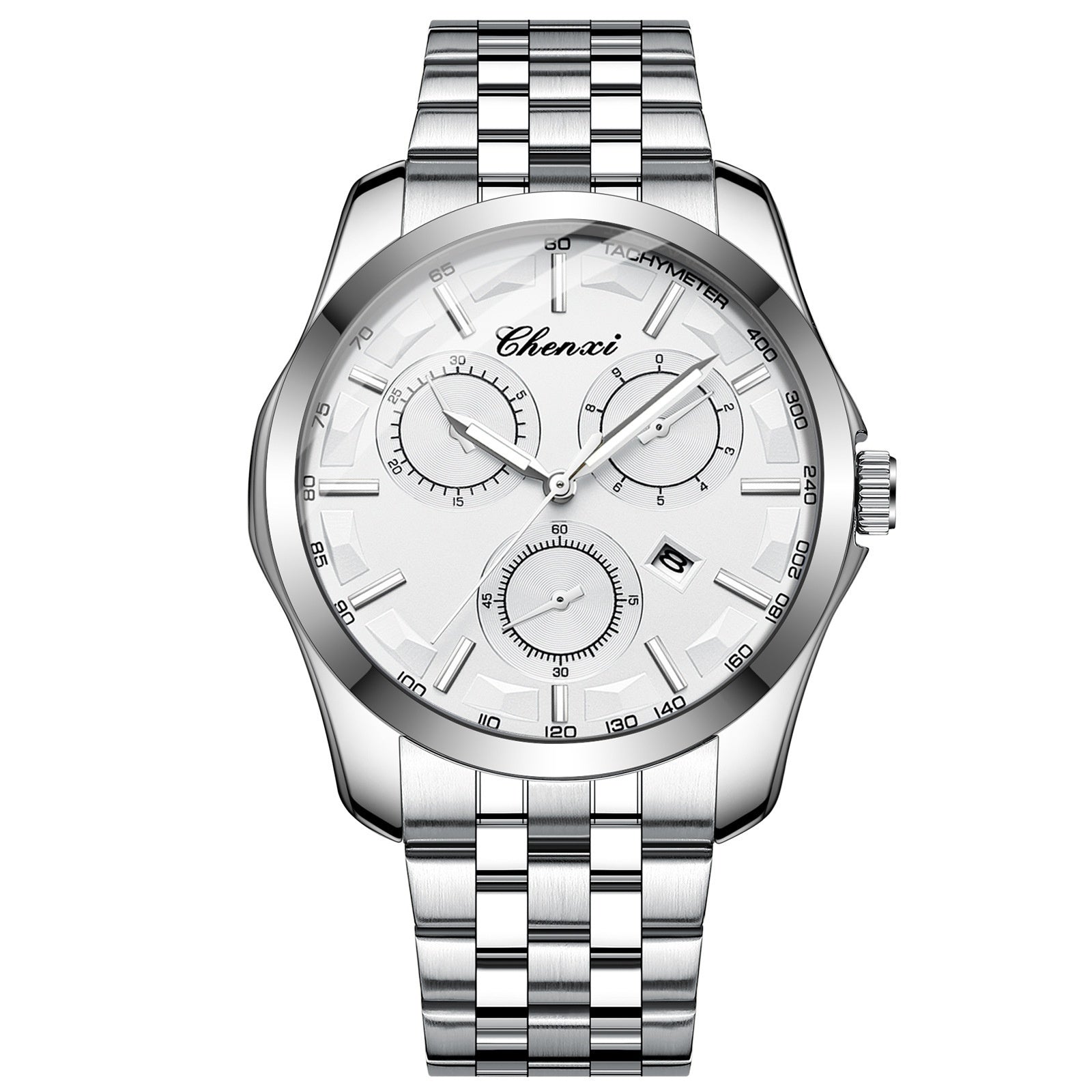 Business-Armbanduhr mit Leuchtzeigern