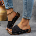 Keilsandalen mit Blumen-Cutouts – Bild 10 | LuxeStyle