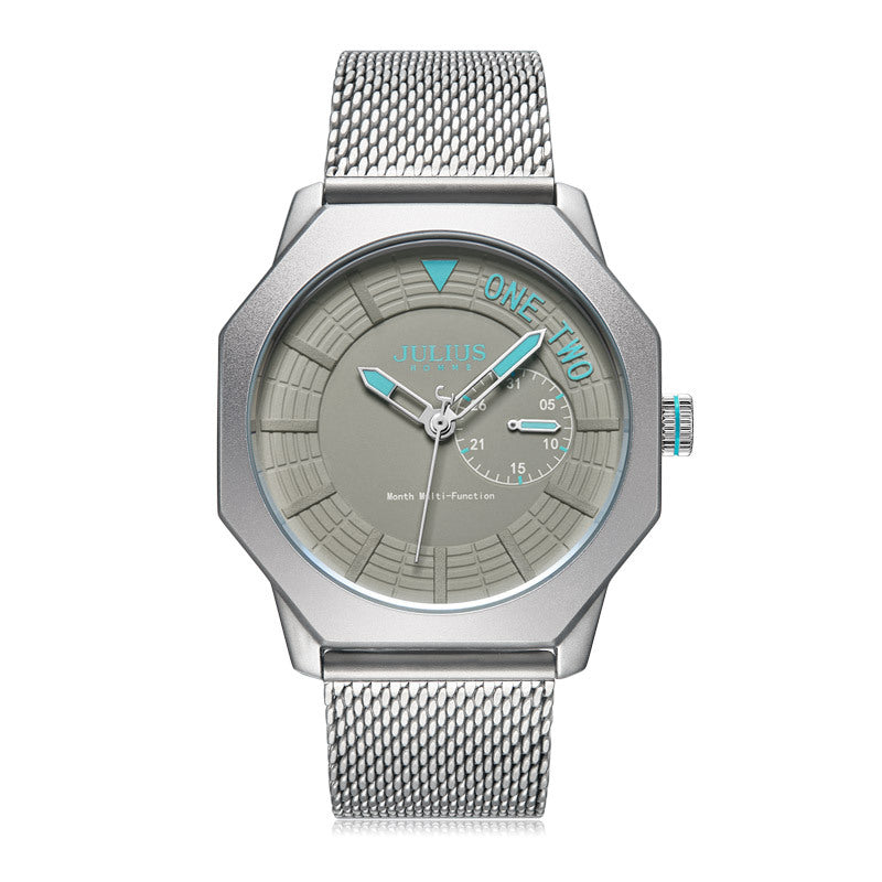 Quarz-Uhr mit 3D-Diamant-Design, wasserdicht – Bild 5 | LuxeStyle