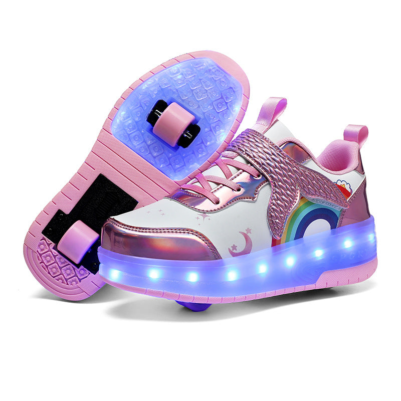 LED-Rollschuhe für Kinder, aufladbar – Bild 1 | LuxeStyle