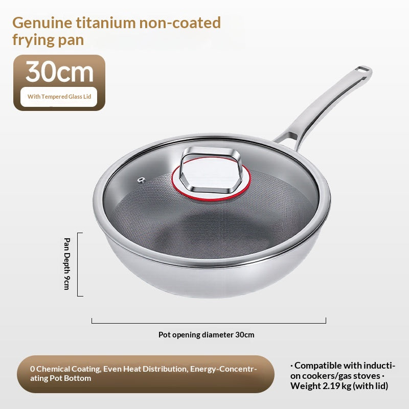Non-Stick Bratpfanne Haushalt ohne Beschichtung Flachboden