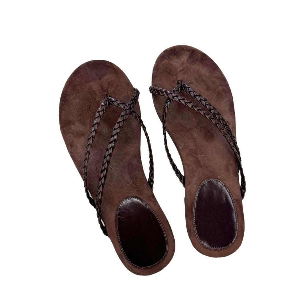 Korean-Style Leder Flip-Flops