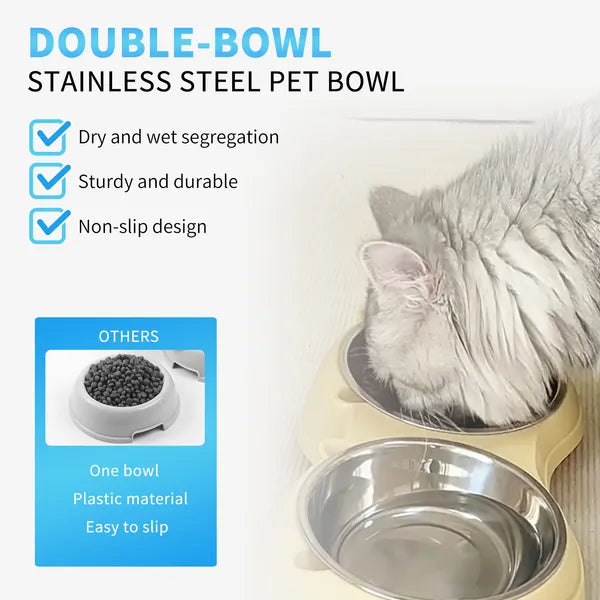 Doppel-Schüssel für Katze & Hund