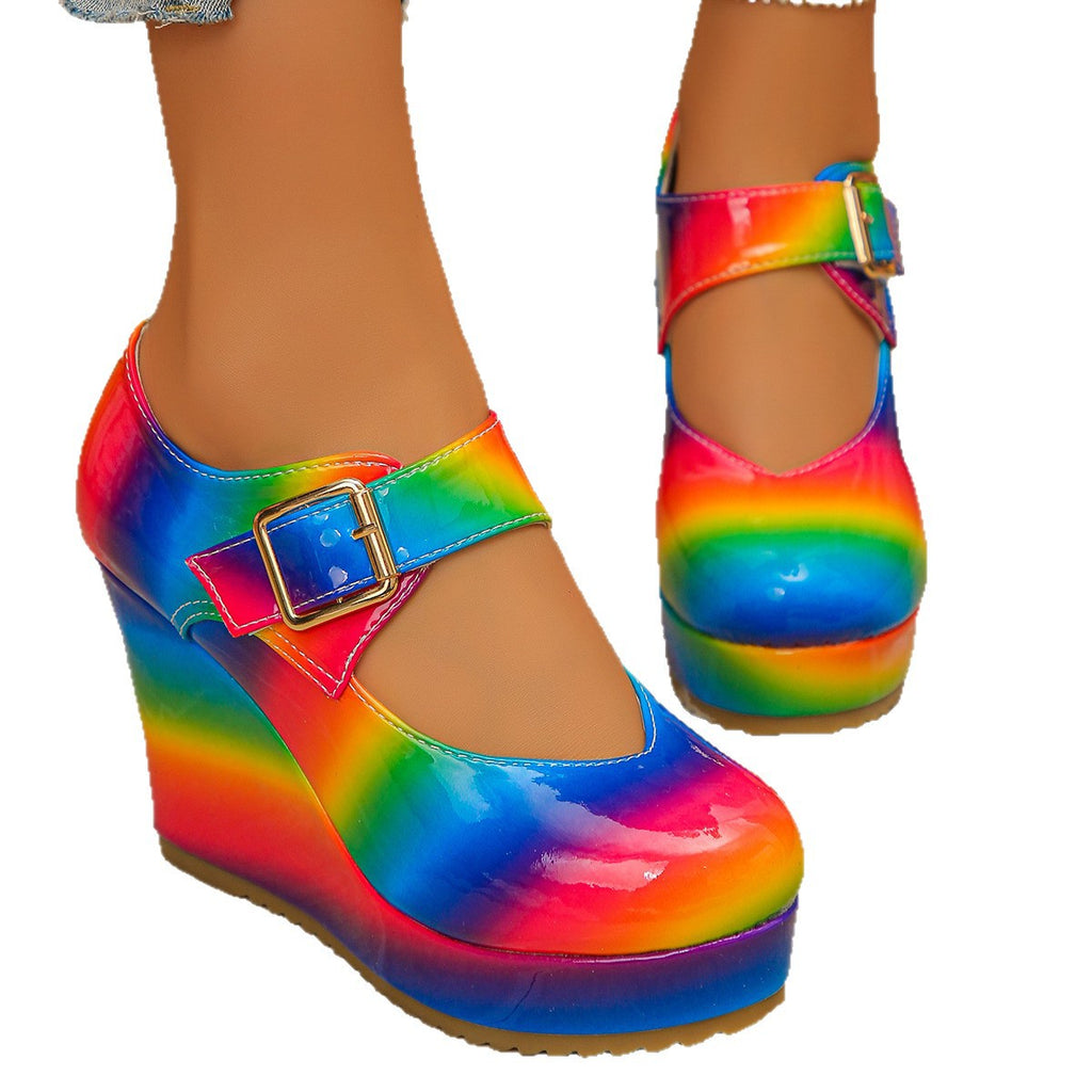 Wasserdichte Plateau-Wedge-Heels für Damen