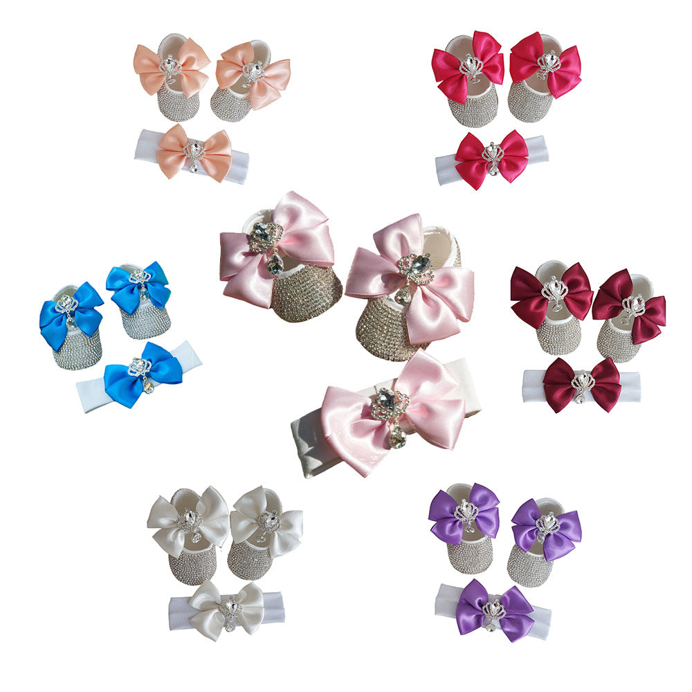 Babyschuhe mit weicher Sohle & Haube als Fotoprops