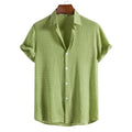 Herren Kurzarmhemd Dunkelzelle Uni-Farben – Bild 15 | LuxeStyle